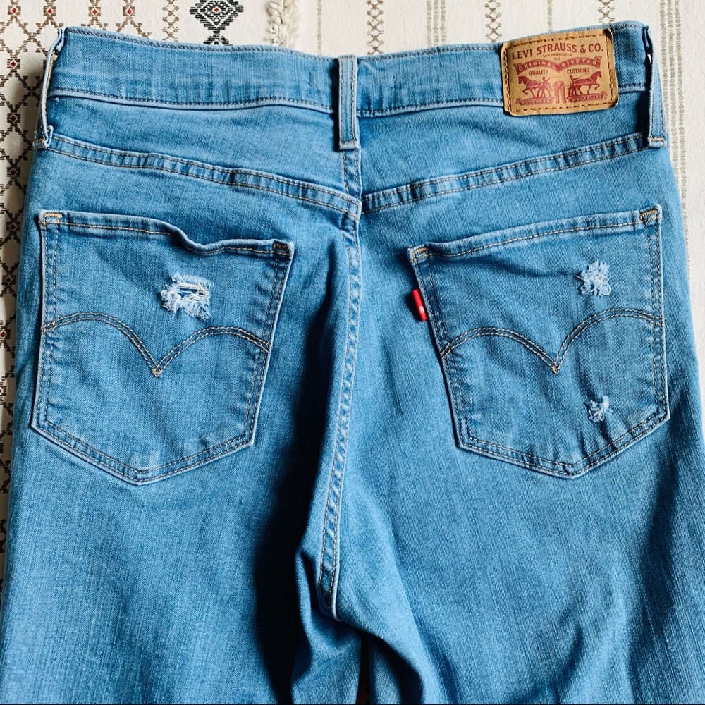 Levi’s 720 High Rise Super Skinny Ripped Jeans - Picture 7 of 8